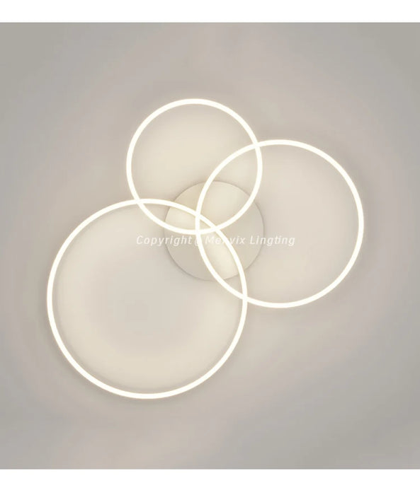LED Ceiling Light – Art Deco Aluminum Design with Dimmable LED Bulbs