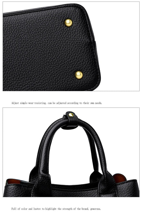 Women’s PU Leather Business Handbag – Saffiano Tote with Adjustable Shoulder Strap - Samanta Factory