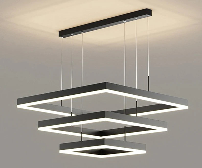 Modern LED Ring Pendant Light – Dimmable Multi-Color Ceiling Fixture for Living & Bedroom Spaces - Samanta Factory