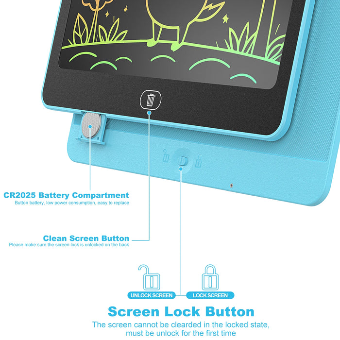 16-Inch LCD Writing Tablet – Colorful Screen with One-Tap Erase & Lock Function - Samanta Factory