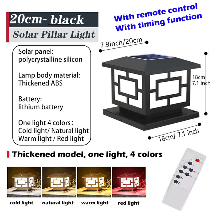 Solar LED Wall Light – Waterproof 4-Color Emergency Outdoor Lamp