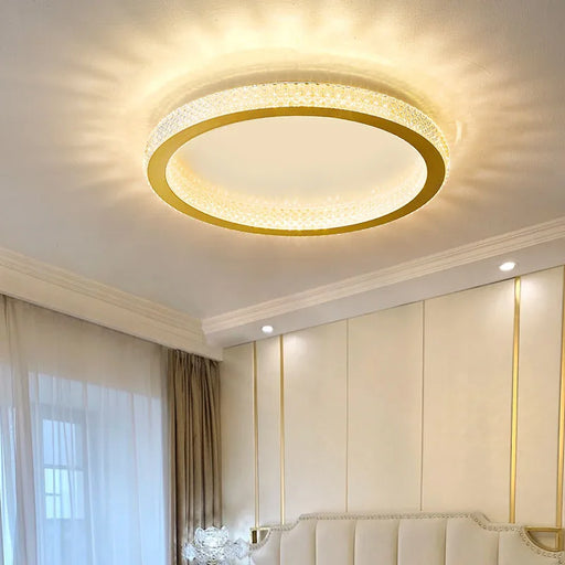 Elegant Modern Dimmable LED Ceiling Light in Aluminum and Acrylic