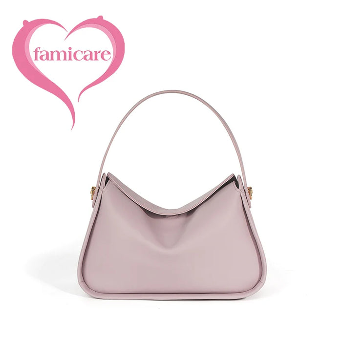 Stylish Split Leather Bucket Shoulder Bag – Versatile Women’s Handbag for Work & Casual Outings - Samanta Factory