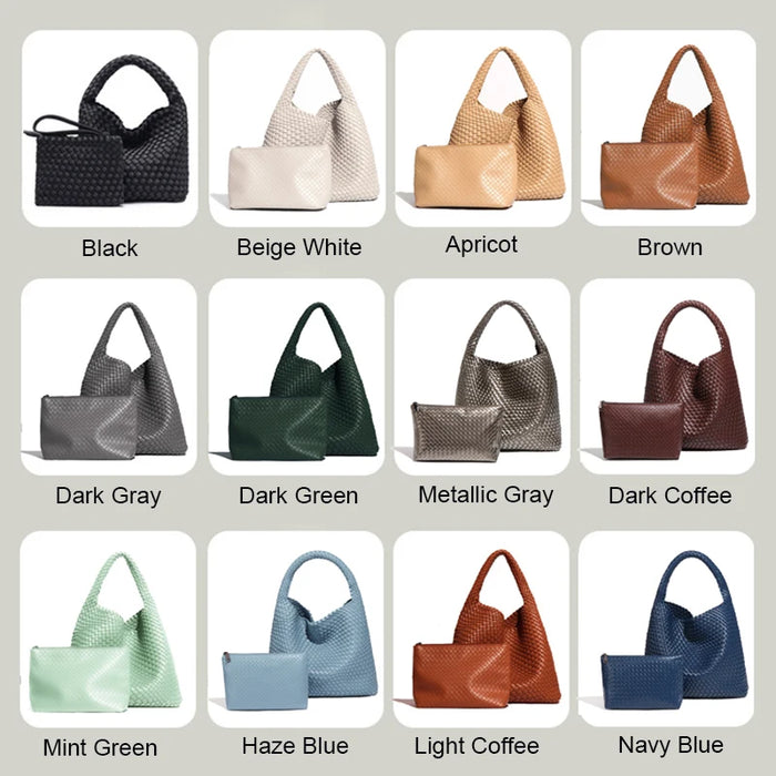 Stylish Split Leather Bucket Shoulder Bag – Versatile Women’s Handbag for Work & Casual Outings - Samanta Factory