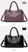 Casual Tote Shoulder & Crossbody Bag – Versatile, Soft PU Leather with Sequined Design - Samanta Factory