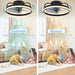Smart Ceiling Fan with Light – Remote Controlled Modern LED Ceiling Fixture - Samanta Factory