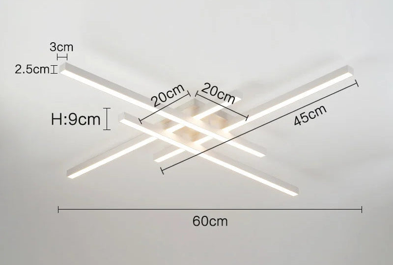 Ceiling Light – Modern Nordic Iron & Acrylic Design with LED Illumination