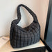 Women’s Puffer Shoulder Bag – Fashion Bubble Tote with Large Capacity - Samanta Factory