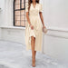 Junior Y2K Midi Dress – Puff Sleeves & Slim A-Line Silhouette - Samanta Factory