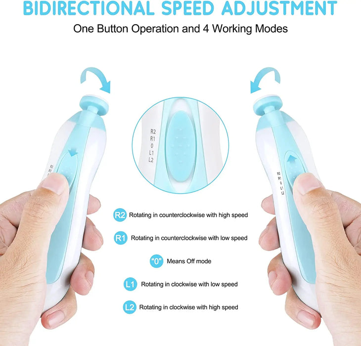 Electric Baby Nail Trimmer – Safe & Gentle Nail Clipper for Newborns and Toddlers - Samanta Factory