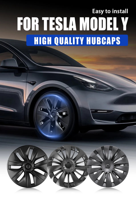 HL 19 Inch Hub Cap for Tesla Model Y 2020-2023 Wheel Hubcap Performance Replacement Wheel Cap Full Rim Cover Accessories - Samanta Factory