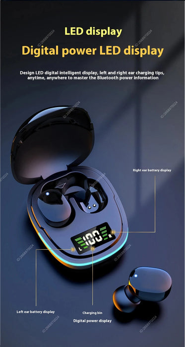 Bluetooth Earbuds – Waterproof Noise-Cancelling Wireless Headphones with Touch Control & Fast Charging - Samanta Factory