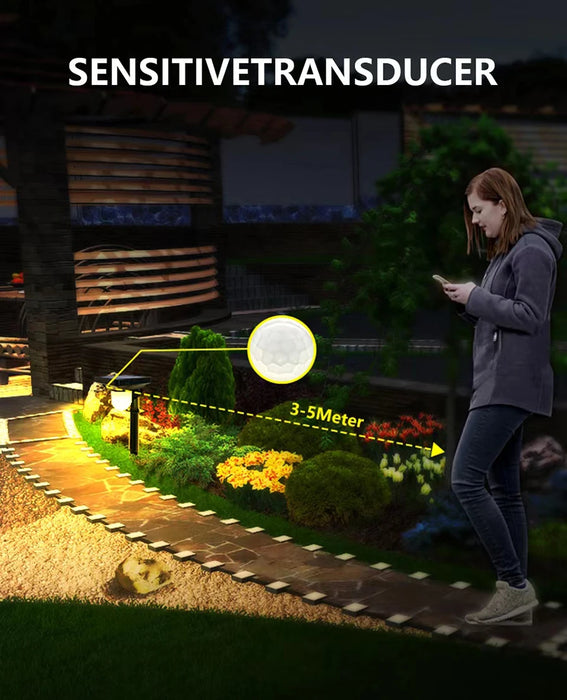 Solar Garden Light – Motion Sensor LED with Triple Modes and IP65 Weatherproof Design