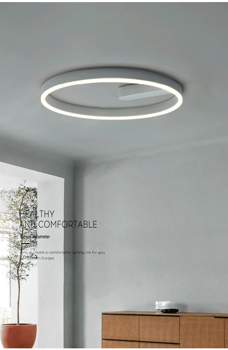LED Ceiling Light – Modern Surface-Mounted Design with Dimmable Remote Control