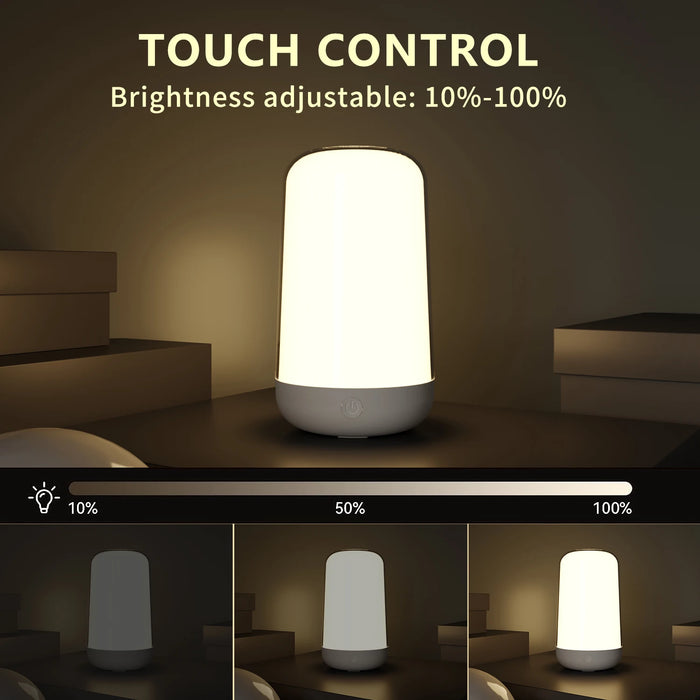 Smart RGB Night Light Lamp – Touch Control with App - Samanta Factory