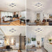 Modern LED Ceiling Light – 24W Surface-Mounted Fixture with 3-Color Modes - Samanta Factory