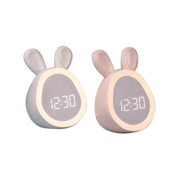 LED Cartoon Alarm Clock – Digital Display with Voice Control & Rechargeable Batter - Samanta Factory