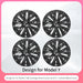 4PCS Design for TESLA Model Y 2020-2024 Vehicle Full Coverage Storm Wheel Cover Cap 19 Inches Wheel Hubcap Automobile Accessorie - Samanta Factory