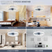 Smart Ceiling Fan with Light – Remote Controlled Modern LED Ceiling Fixture - Samanta Factory