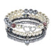 Bohemian Bracelet Set – Stackable Beaded Bangles with Crystals & Pearls for Everyday Wear - Samanta Factory