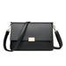 Women’s genuine leather handbag – square ruched shoulder bag with hasp closure and large capacity

