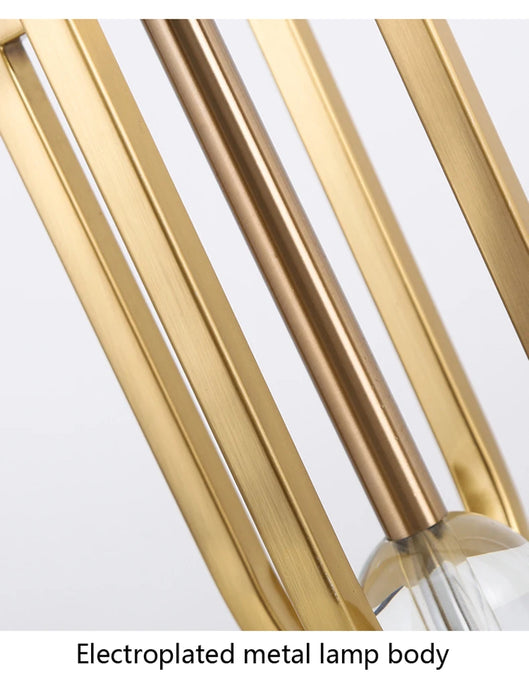 European-Style Bedside Table Lamp – Fabric Shade with Crystal Accent