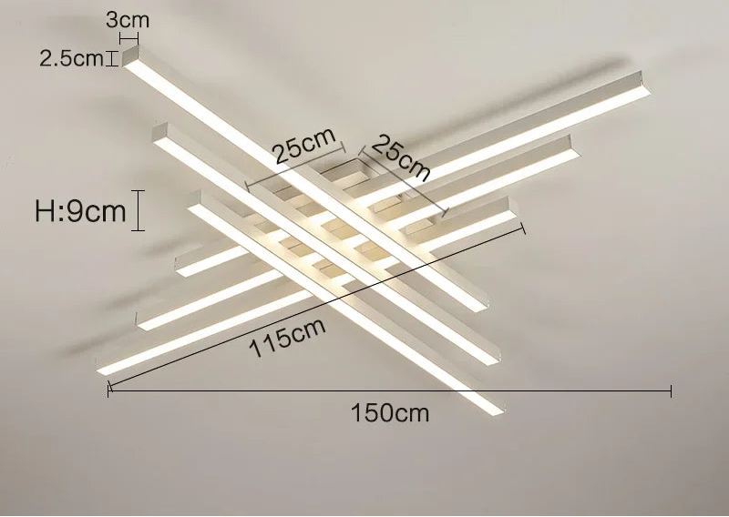 LED Ceiling Light – Modern 4-Bulb Fixture for Bedroom & Foyer