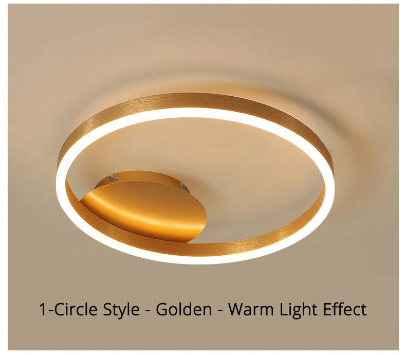 Modern LED Chandelier – Dimmable Semi-Flush Mount with Remote Control