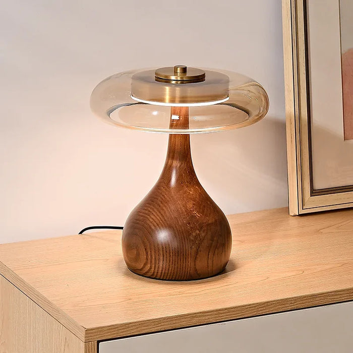 French Retro Floor Lamp – Luxury LED Table & Bedside Lighting with Clear Glass Shade