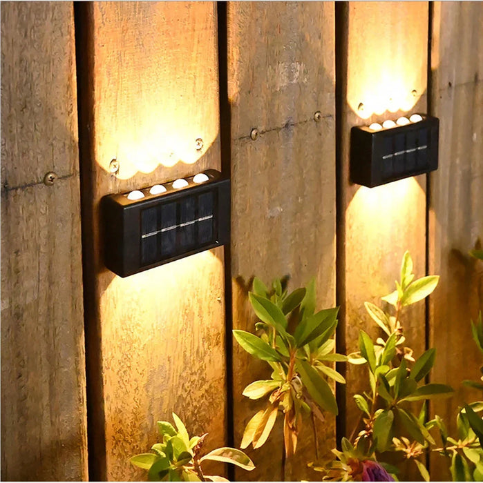 Solar Wall Light – Up & Down Waterproof LED for Modern Outdoor Decor