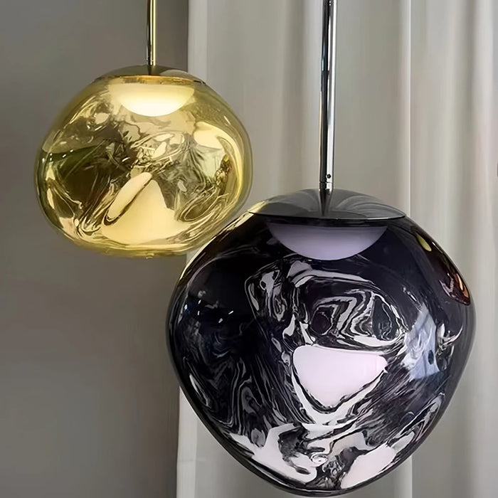 Smart Dimmable Pendant Light – Polished Chrome LED Cord Fixture - Samanta Factory