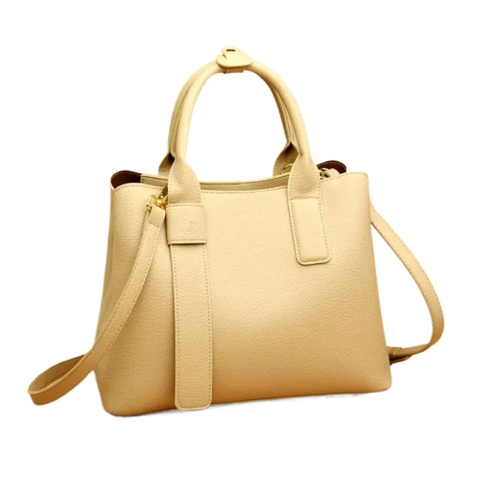Women’s PU Leather Business Handbag – Saffiano Tote with Adjustable Shoulder Strap - Samanta Factory