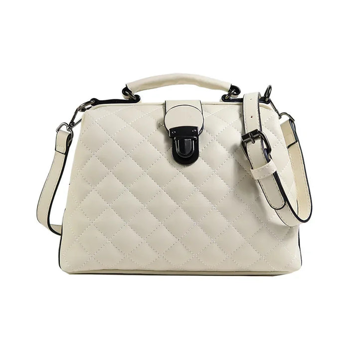 Women’s Shoulder & Crossbody Bag – Trendy Rhomboid Doctor Handbag - Samanta Factory