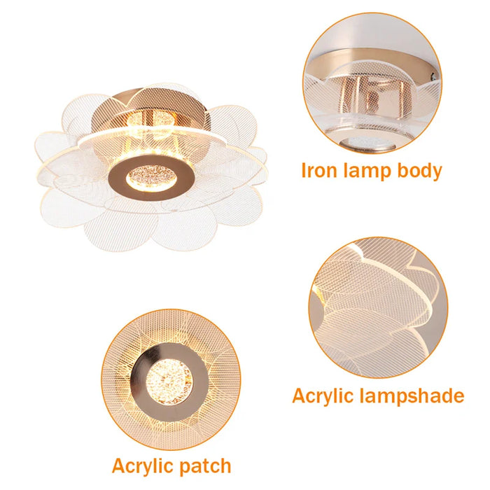 Crystal Pendant Light – Modern Loft Hanging Lamp with Iron & Glass Design - Samanta Factory