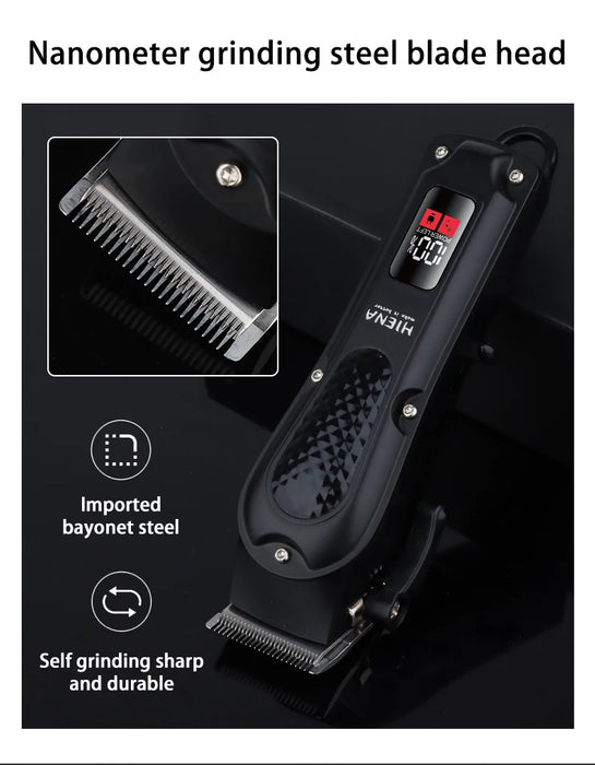 Electric Hair Clipper – Rechargeable Stainless Steel Blade with USB Charging & Adjustable Length - Samanta Factory