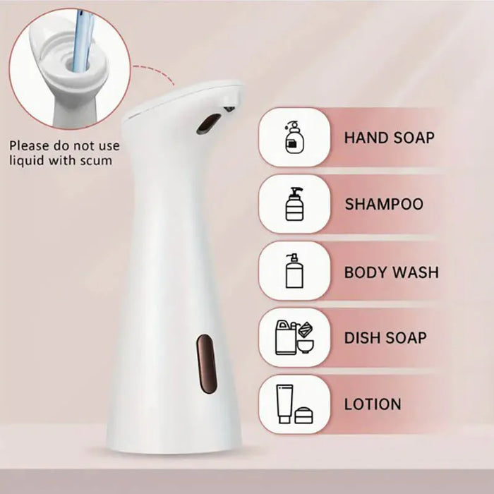 Automatic Soap Dispenser – Touchless Sensor with 0.2s Fast Dispense & Waterproof Non-Slip Base - Samanta Factory