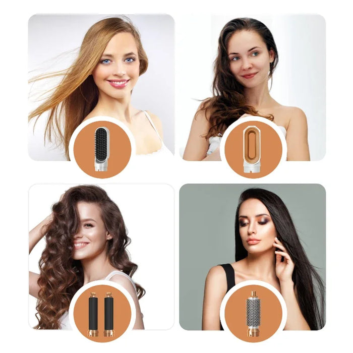 5-in-1 Hair Dryer Brush – Versatile Styling with Ionic & Infrared Technology - Samanta Factory