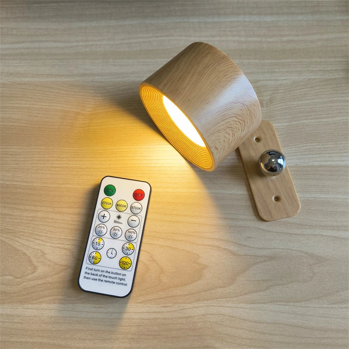 Rechargeable LED Wall Light – Touch Control with 3 Colour Modes & Adjustable 360° Rotation - Samanta Factory