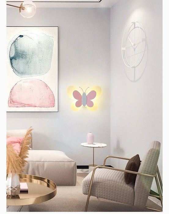 Butterfly Wall Lamp – Colorful LED Acrylic Light for Kids’ Room & Nursery - Samanta Factory