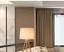 Wooden Tripod Floor Lamp – Mid-Century Modern Design with Foot Switch Control - Samanta Factory