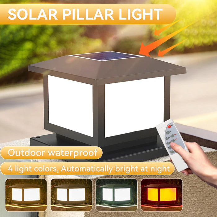 Solar LED Wall Light – Waterproof 4-Color Emergency Outdoor Lamp