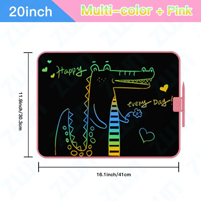 LCD Writing Tablet – Colorful Screen with One-Tap Erase & Pressure-Sensitive Drawing - Samanta Factory