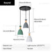 Modern Pendant Light – Triple Head Design with E27 Base for Stylish Interiors - Samanta Factory