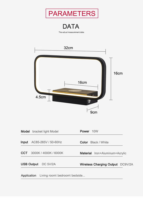 Modern Wall Light – Infinite Dimming LED for Bedroom & Living Room Ambience - Samanta Factory