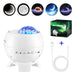 Galaxy Light Projector – 360° Dream Aurora Star & Moon Lamp with Bluetooth, White Noise & Rechargeable Battery - Samanta Factory