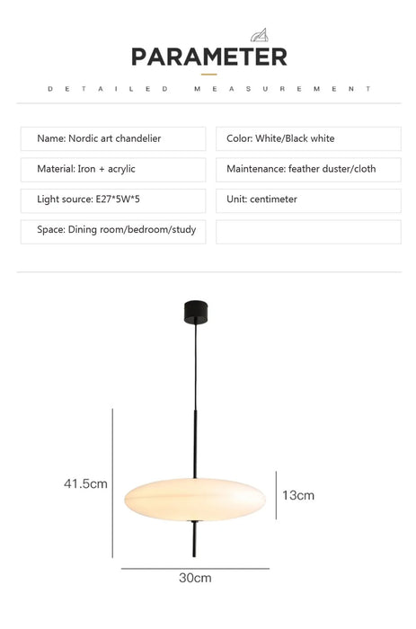 Modern Pendant Light – Flying Saucer Design with LED Illumination - Samanta Factory