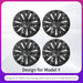 4PCS Design for TESLA Model Y 2020-2024 Vehicle Full Coverage Storm Wheel Cover Cap 19 Inches Wheel Hubcap Automobile Accessorie - Samanta Factory