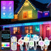 Waterproof multi-colour LED fairy lights for garden and holiday decor with app control