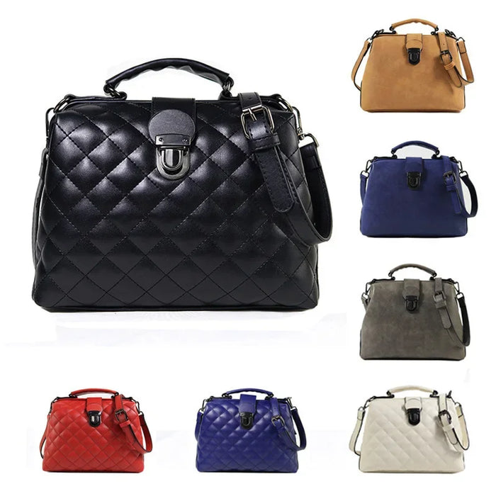 Women’s Shoulder & Crossbody Bag – Trendy Rhomboid Doctor Handbag - Samanta Factory