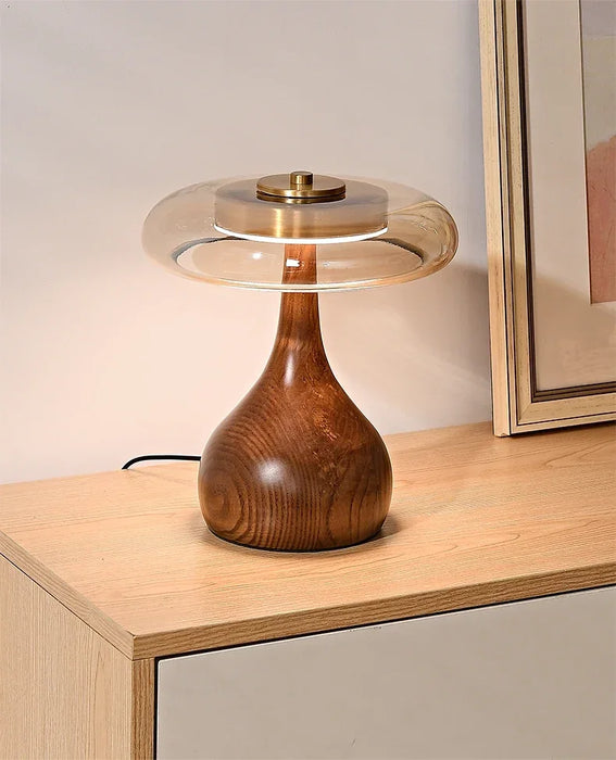 French Retro Floor Lamp – Luxury LED Table & Bedside Lighting with Clear Glass Shade
